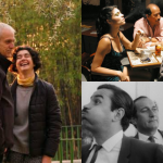 Collage de fotos de funciones de cine chileno en la Sala de Cine de Ñuñoa, Avenida Irarrázaval 4055