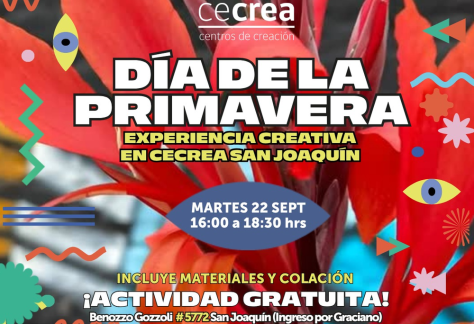 Jornada familiar de teatro y rituales de primavera en Cecrea San Joaquín